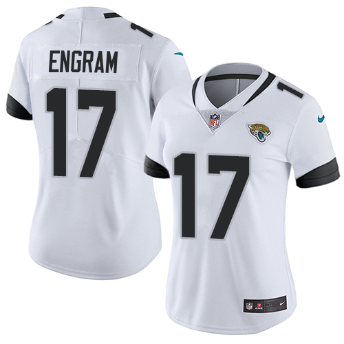 Jaguars #17 Evan Engram White Women's Stitched Vapor Untouchable Limited Jersey