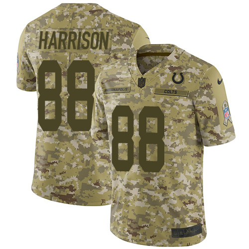 Indianapolis Colts #88 Marvin Harrison Camo Youth Stitched Limited 2018 Salute to Service Jersey Youth