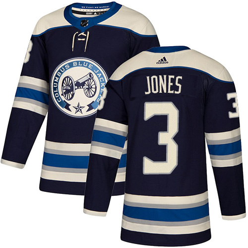 Adidas Columbus Blue Jackets #3 Seth Jones Navy Alternate Authentic Stitched Youth Jersey Youth
