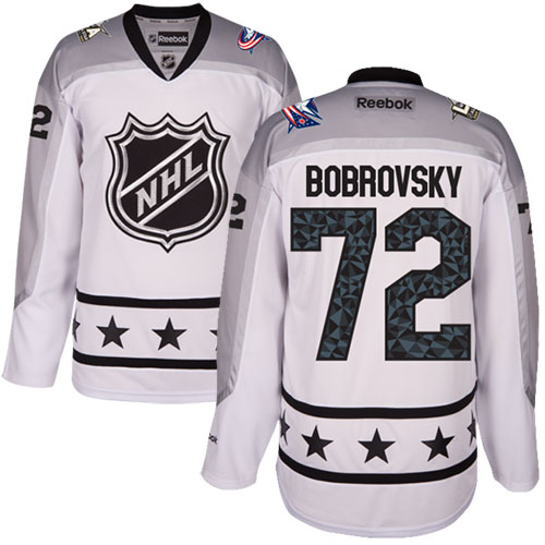 Columbus Blue Jackets #72 Sergei Bobrovsky White 2017 All-Star Metropolitan Division Stitched Jersey Men's