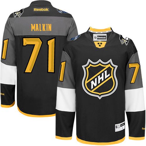 Pittsburgh Penguins #71 Evgeni Malkin Black 2016 All-Star Stitched Jersey Men's