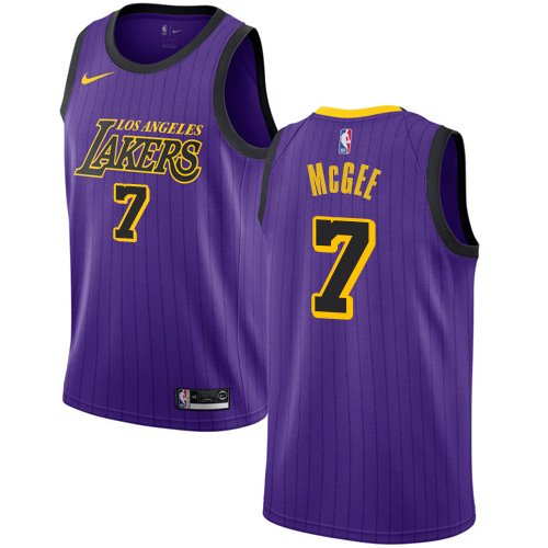 Los Angeles Lakers #7 JaVale McGee Purple Swingman City Edition 2018/19 Jersey Mens