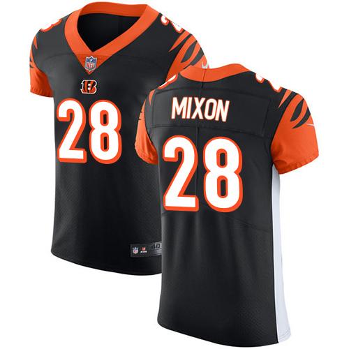 Bengals #28 Joe Mixon Black Team Color Men's Stitched Vapor Untouchable Elite Jersey
