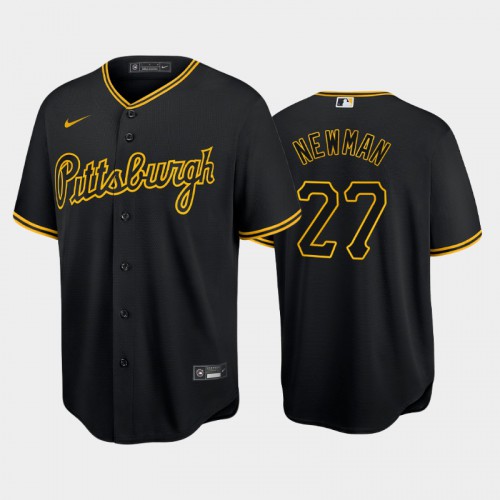 Pittsburgh Pittsburgh Pirates #27 Kevin Newman Game Men's Alternate Jersey - Black Men's