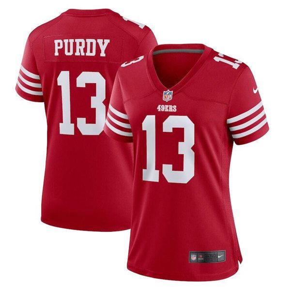 San Francisco 49ers #13 Brock Purdy Scarlet Women's 2022-23 Game Jersey