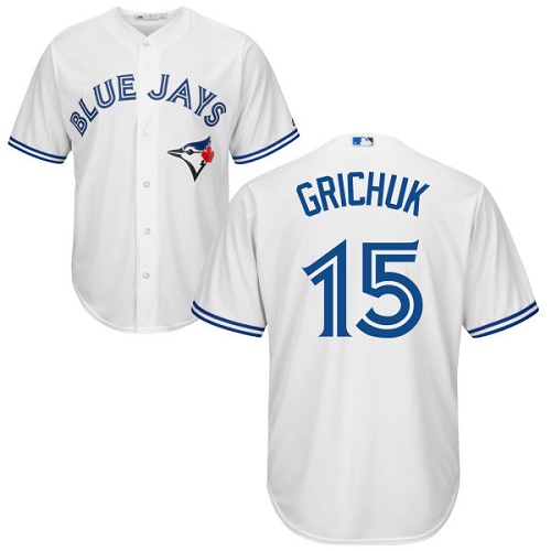 Toronto Blue Jays #15 Randal Grichuk White New Cool Base Stitched Jersey Men's