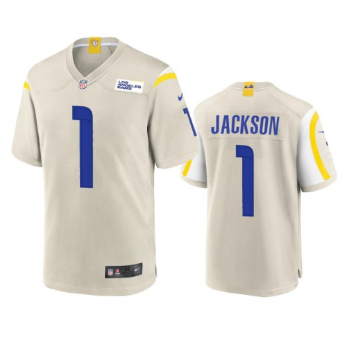 Los Angeles Los Angeles Rams #1 Desean Jackson Men's Game Jersey - Bone Men's