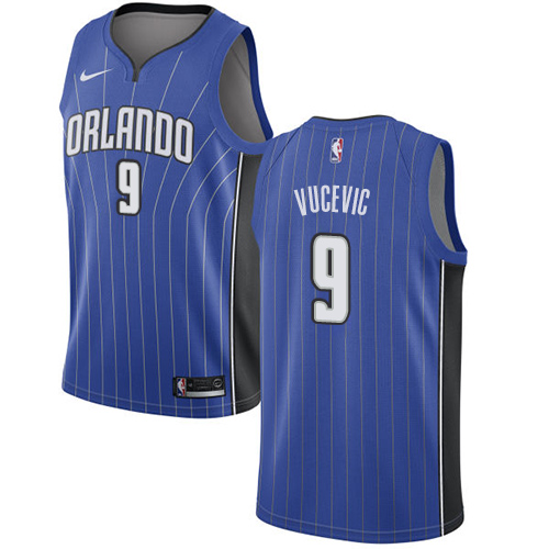 Orlando Magic #9 Nikola Vucevic Royal Womens Swingman Icon Edition Jersey Womens