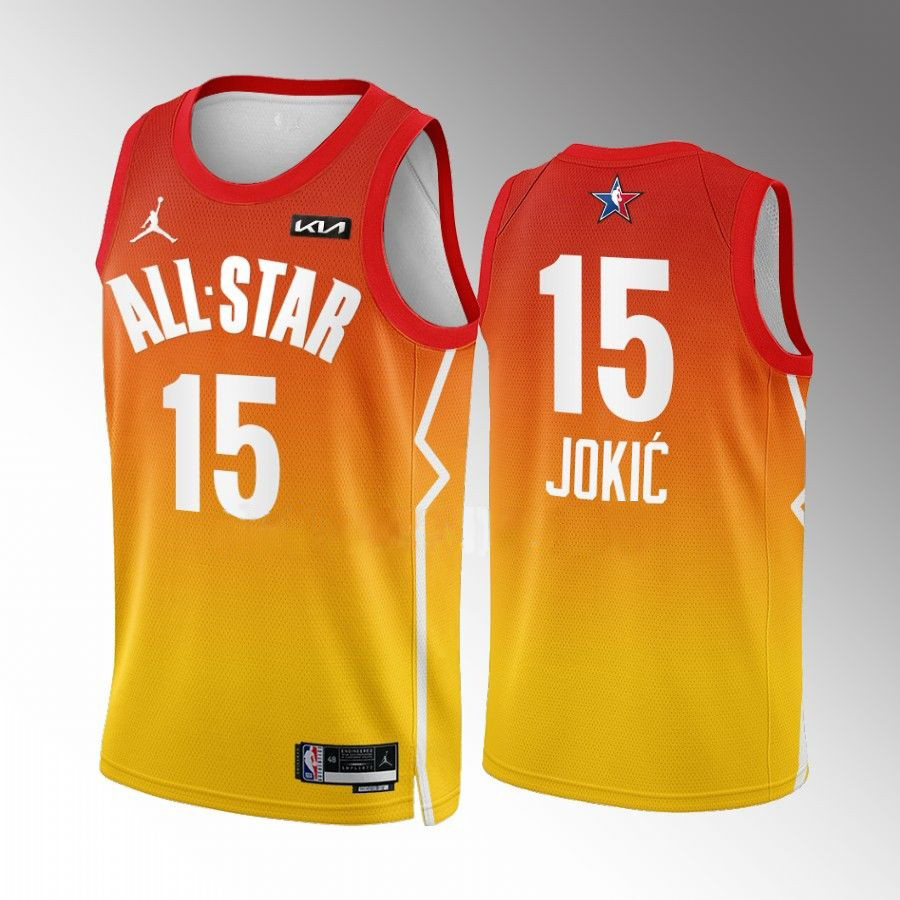 Denver Nuggets #15 Nikola Jokic Red 2023 All-Star Game Jersey