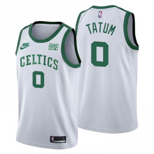 Boston Boston Celtics #0 Jayson Tatum Youth Releases Classic Edition 75th Anniversary Jersey White Youth