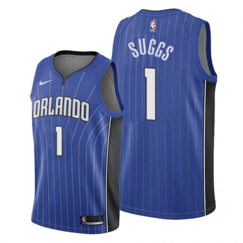 Orlando Orlando Magic #1 Jalen Suggs 2018-19 Icon Edition Blue Jersey Mens