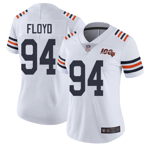 Chicago Bears #94 Leonard Floyd White Alternate Women's Stitched Vapor Untouchable Limited 100th Season Jersey Womens