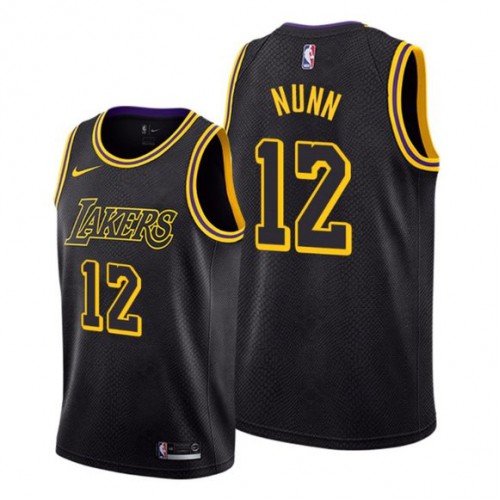 Los Angeles Lakers #12 Kendrick Nunn Black Womens Swingman City Edition Jersey Womens