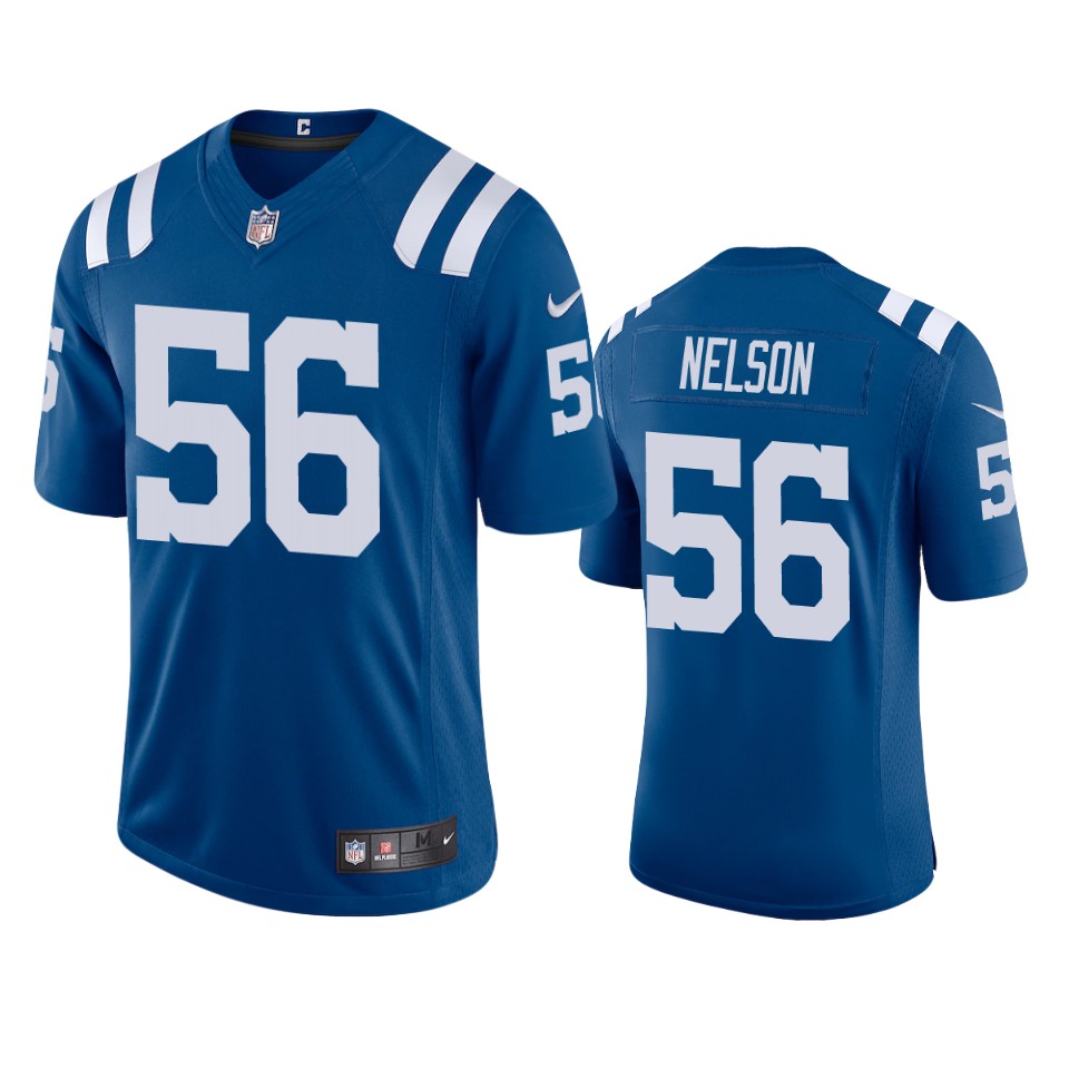 Indianapolis Colts #56 Quenton Nelson Men's Royal 2020 Vapor Limited Jersey