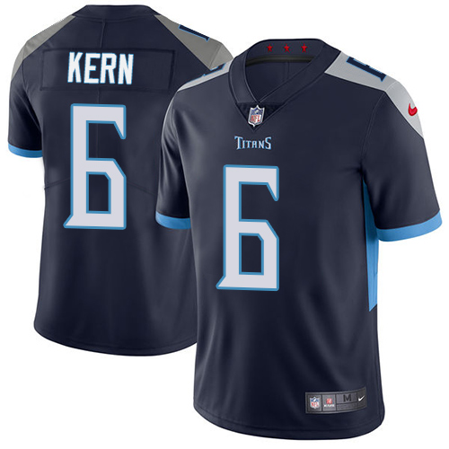 Tennessee Titans #6 Brett Kern Navy Blue Team Color Men's Stitched Vapor Untouchable Limited Jersey Men's