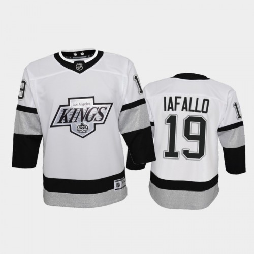 Adidas Los Angeles Kings #19 Alex Iafallo Youth 2021-22 Alternate Game Jersey - White Youth
