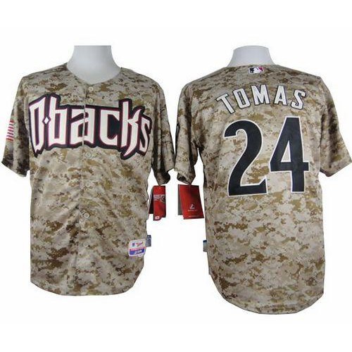 Arizona Diamondbacks #24 Yasmany Tomas Camo Cool Base Stitched Jersey Men's