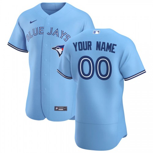 Toronto Blue Jays Custom Men's Light Blue Alternate 2020 Authentic Player Jersey