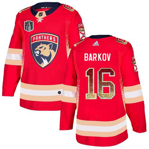 Adidas Lightning #16 Aleksander Barkov Red 2023 Stanley Cup Final Patch Home Authentic Drift Fashion Stitched Youth Jersey