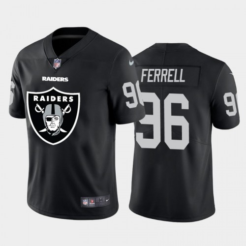 Las Vegas Las Vegas Raiders #96 Clelin Ferrell Black Men's Big Team Logo Vapor Limited Jersey Men's