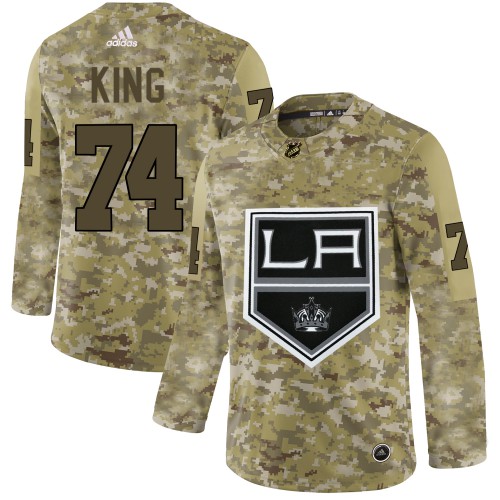 Adidas Los Angeles Kings #74 Dwight King Camo Authentic Stitched Jersey Men's