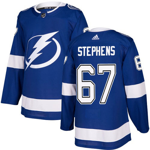 Adidas Tampa Bay Lightning #67 Mitchell Stephens Blue Home Authentic Youth Stitched Jersey Youth