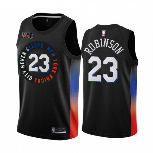 New York Knicks #23 Mitchell Robinson Black Youth Swingman 2020-21 City Edition Jersey Youth