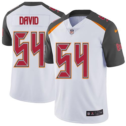 Buccaneers #54 Lavonte David White Men's Stitched Vapor Untouchable Limited Jersey