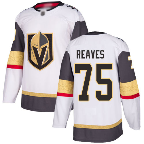 Adidas Golden Vegas Golden Knights #75 Ryan Reaves White Road Authentic Stitched Youth Jersey Youth