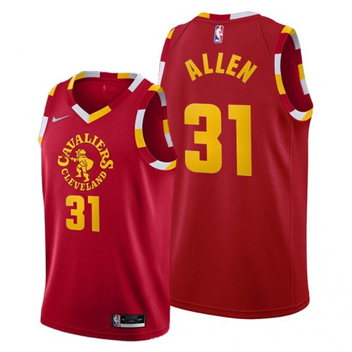 Cleveland Cleveland Cavaliers #31 Jarrett Allen Mens 2021-22 City Edition Red Jersey Mens