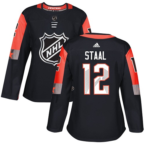 Adidas Minnesota Wild #12 Eric Staal Black 2018 All-Star Central Division Authentic Women's Stitched Jersey Womens