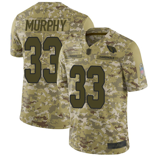 Arizona Cardinals #33 Byron Murphy Camo Men's Stitched Limited 2018 Salute to Service Jersey Men's