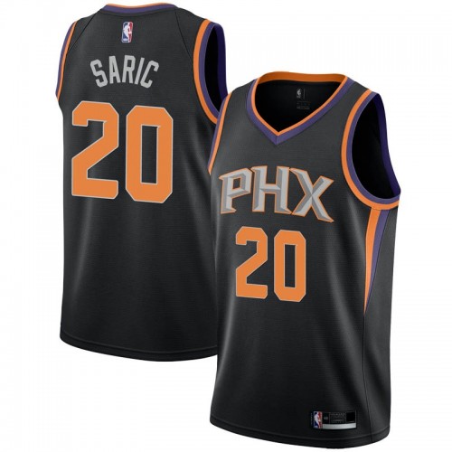 Phoenix Suns #20 Dario Saric Black Swingman Statement Edition Jersey Mens
