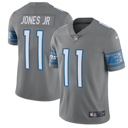Detroit Lions #11 Marvin Jones Jr Gray Men's Stitched Limited Rush Jersey Men's