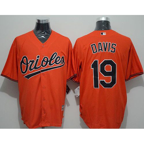 Baltimore Orioles #19 Chris Davis Orange New Cool Base Stitched Jersey Men's