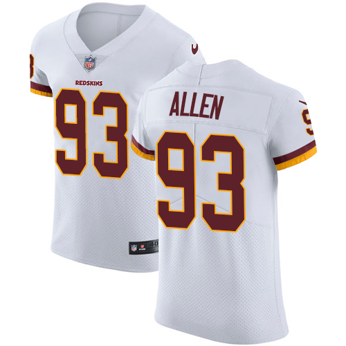 Commanders #93 Jonathan Allen White Men's Stitched Vapor Untouchable Elite Jersey