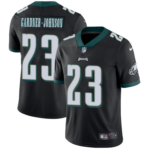 Eagles #23 C.J. Gardner-Johnson Black Alternate Youth Stitched Vapor Untouchable Limited Jersey