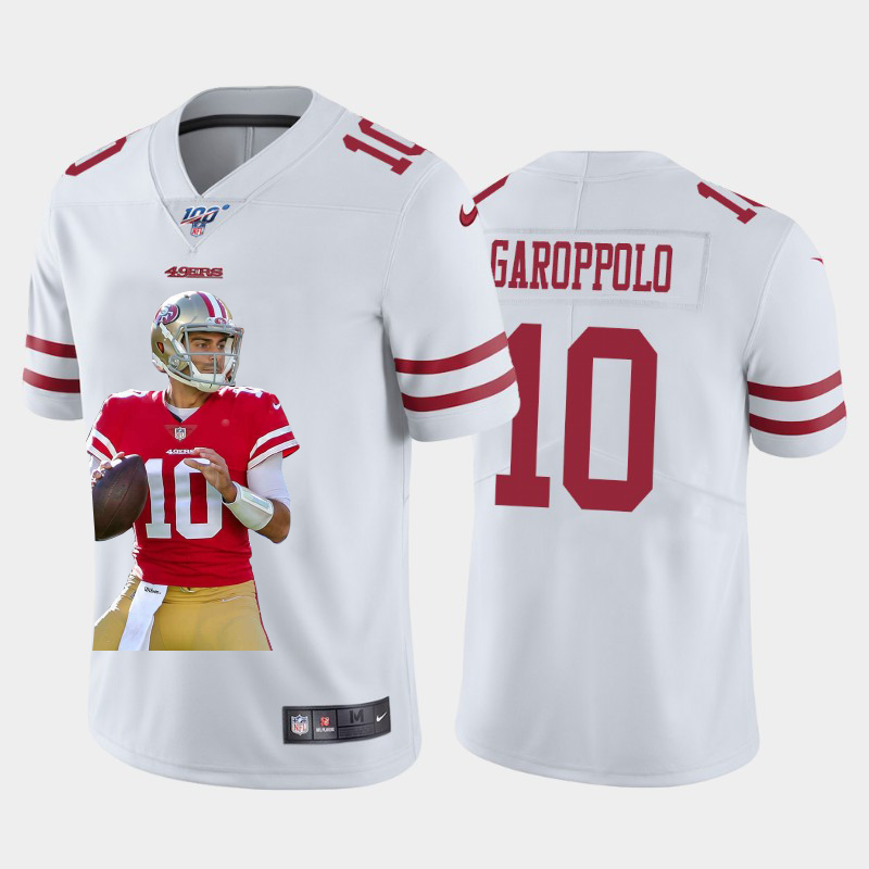 San Francisco 49ers #10 Jimmy Garoppolo Team Hero 4 Vapor Limited 100 Jersey White