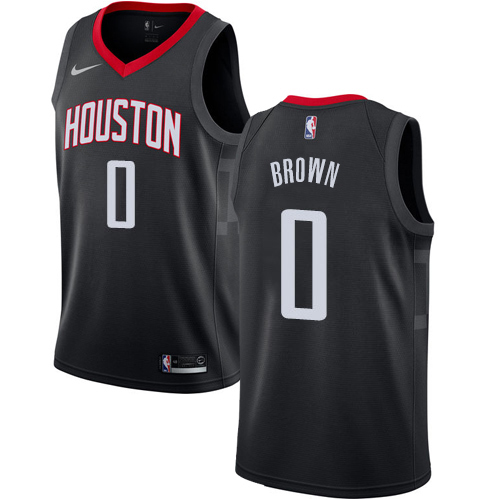 Houston Rockets #0 Sterling Brown Black Youth Swingman Statement Edition Jersey Youth