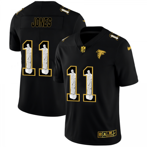 Atlanta Atlanta Falcons #11 Julio Jones Men's Carbon Black Vapor Cristo Redentor Limited Jersey Men's