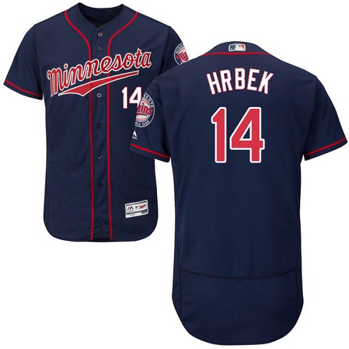 Minnesota Twins #14 Kent Hrbek Navy Blue Flexbase Authentic Collection Stitched Jersey Men's