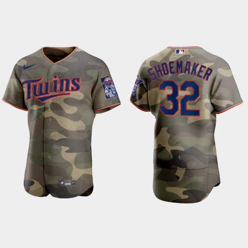 Minnesota Minnesota Twins #32 Matt Shoemaker Men's 2021 Armed Forces Day Authentic Jersey -Camo Men's