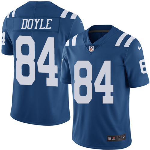 Indianapolis Colts #84 Jack Doyle Royal Blue Youth Stitched Limited Rush Jersey Youth