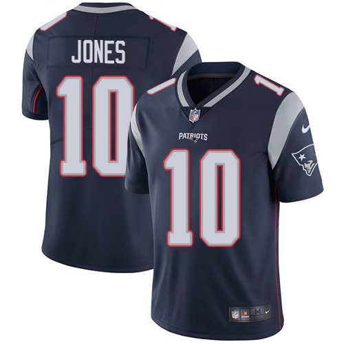 Patriots #10 Mac Jones Navy Blue Team Color Men's Stitched Vapor Untouchable Limited Jersey