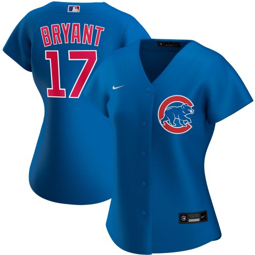 Chicago Chicago Cubs #17 Kris Bryant Women's Alternate 2020 Player Jersey Royal Womens