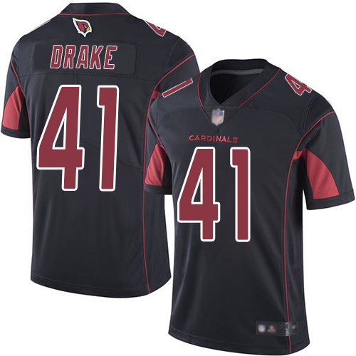 Arizona Cardinals #41 Kenyan Drake Black Men's Stitched Limited Rush Jersey Men's