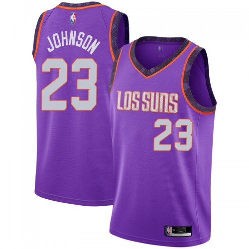 Phoenix Suns #23 Cameron Johnson Purple Womens Swingman City Edition 2018/19 Jersey Womens