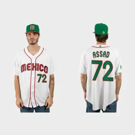Javier Assad Mexico Baseball 2023 World Baseball Classic Jersey – White
