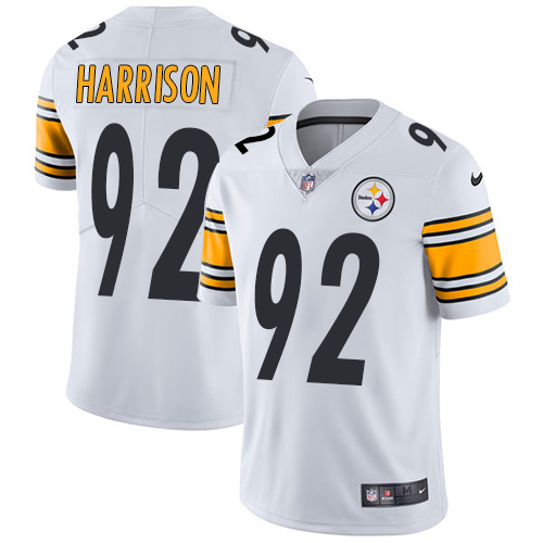 Pittsburgh Steelers #92 James Harrison White Men's Stitched Vapor Untouchable Limited Jersey Men's