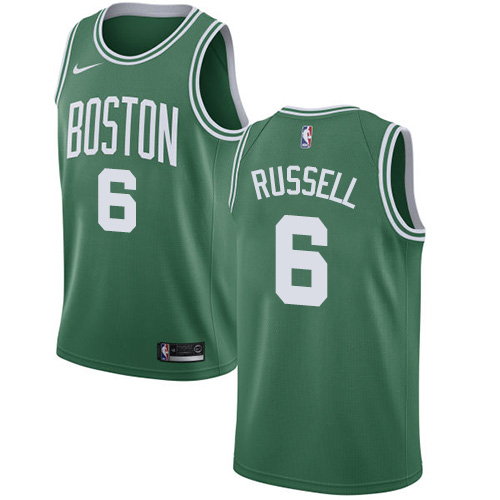 Boston Celtics #6 Bill Russell Green Swingman Icon Edition Jersey Mens